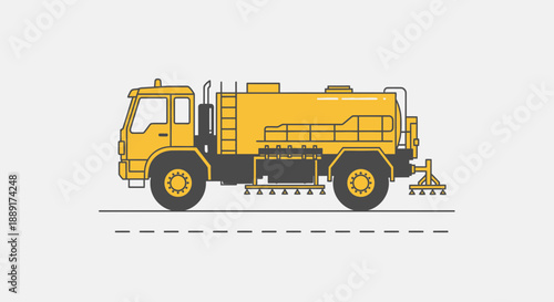 Clean City Municipal Sprinkler Truck Vehicle Transportation