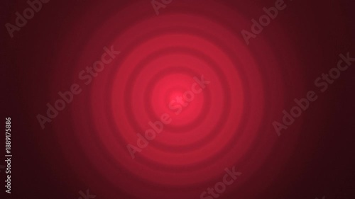 Red Danger Radar Pulse Abstract Tech Background Loop. video aniamtion