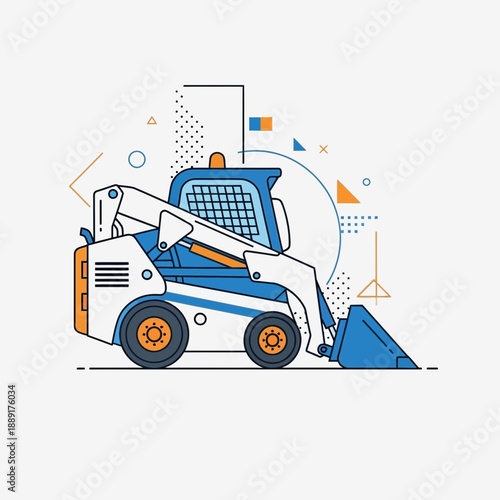 Compact Construction Vehicle For Site Development And Industrial Operations