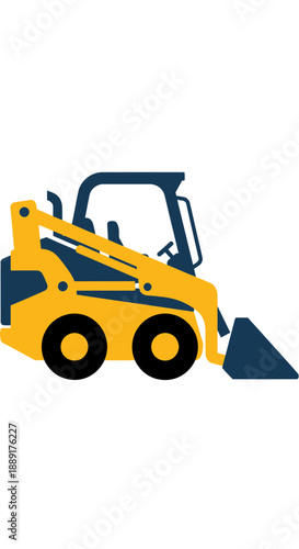 Compact Construction Vehicle With Bucket Loader For Heavy Duty Work