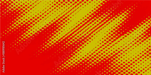 Wallpaper Mural A vibrant abstract orange background featuring a digital halftone dot pattern and colorful wave elements creates a modern vector illustration design with light textures and circular shapes Torontodigital.ca