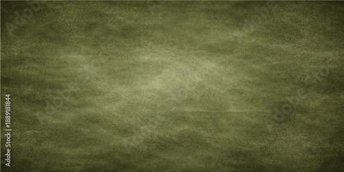 A vintage aged green grunge texture design features a dark dirty paper pattern with an antique parchment backdrop and an ancient textured canvas art style for a retro wall wallpaper