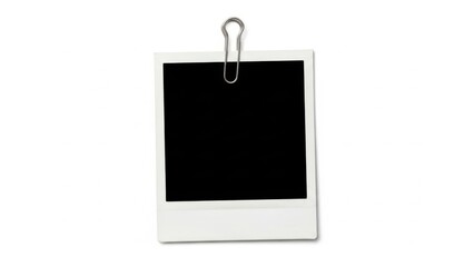 Blank polaroid photo