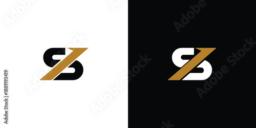 Modern and unique S1 initials logo design