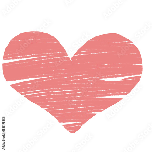 pink heart on a white background, valentine's day icon