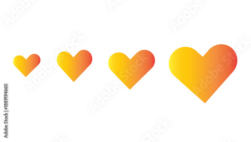 A romantic 3D illustration featuring heart shaped confetti and a vibrant design of colorful hearts and paper clips as a red symbol of love for a Valentine's Day holiday card decoration