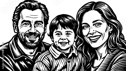 Very beautiful lifestyle portrait of a happy family moment at home, capturing parents and children sharing smiles and connection, expressing love, comfort, and the beauty of everyday family life.