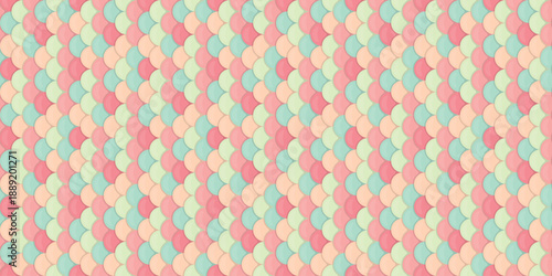 Elegant pastel scale pattern, perfect for textile design, website backgrounds, or scrapbooking.  This repeating geometric design offers a soft, subtle texture and a touch of vintage charm.