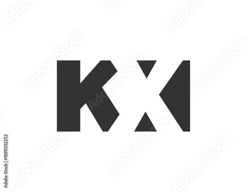 KXI logo design. Initial letter K X I bold font style for tech startups, consulting, corporate branding. Creative company name, headlines typography identity, trendy logotype.
