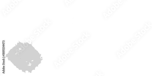 A dark abstract image featuring a circular gray shape and scattered white dots