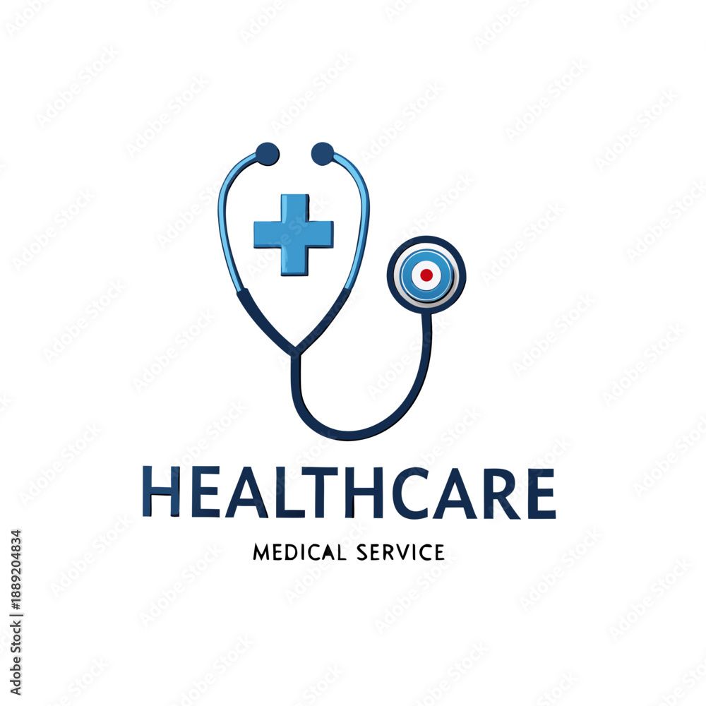 Obraz premium Health care medical logo vector icon design symbol illustration for business and technology brand