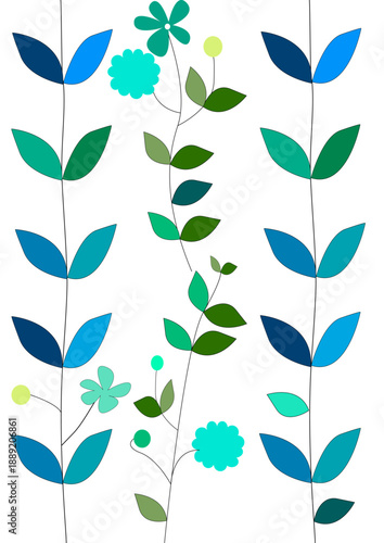  pattern with leaves