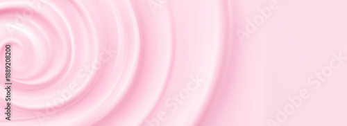 Creamy pink background with smooth ripples and glossy frosting drips.