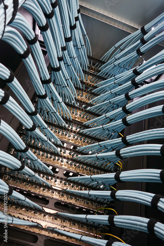 Organized Network Cables in Data Center