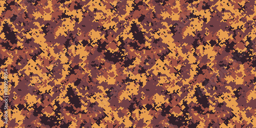 Abstract autumnal camouflage pattern.  Perfect for fallthemed designs, backgrounds, and textiles.  Earthy tones create a subtle yet striking visual effect.