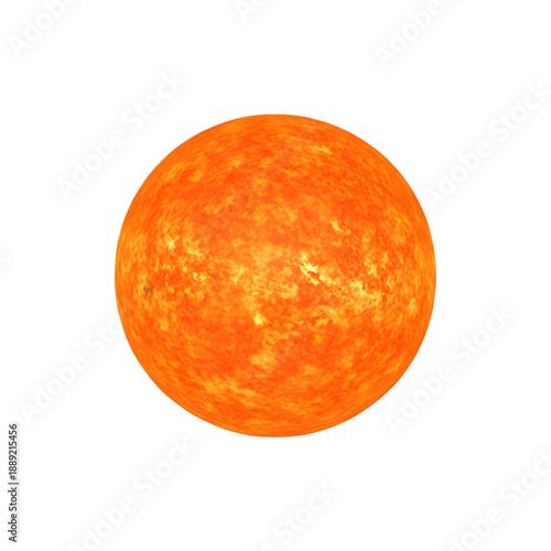 Wallpaper Mural Vibrant orange sun against black background Torontodigital.ca