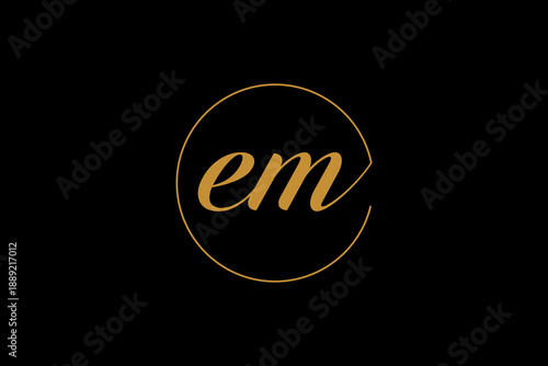 initials em luxury Vector Logo Premium 