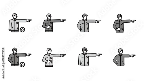 Soccer Referee Gestures and Signals Collection