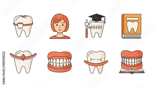 Dental Care and Education Icons