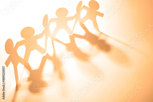 Team holding hands united