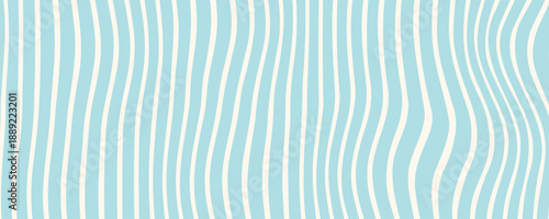 Handmade vertical line pattern on light blue background