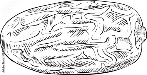 A black and white illustration of an ancient seal with intricate designs