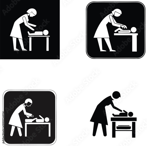 baby changing station icon.