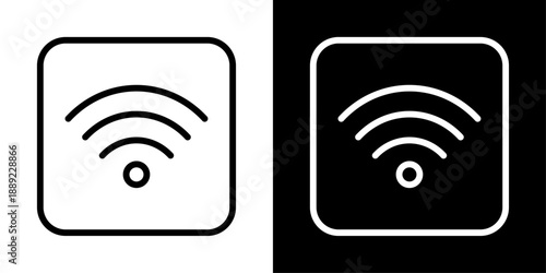 App WiFi icon representing wireless internet connection, network access, signal strength, connectivity, and mobile app interface.