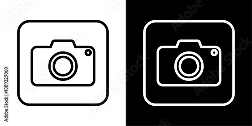 App camera icon representing photography, photo capture, video recording, media sharing, and mobile app interface.