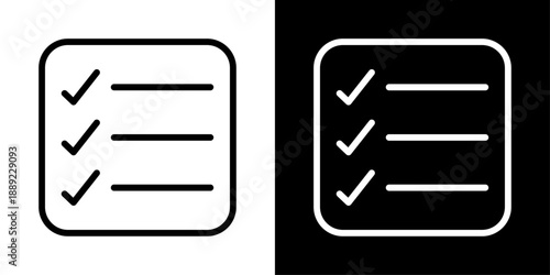 App checklist icon representing task management, to-do list, planning, productivity, progress tracking, and mobile app interface.