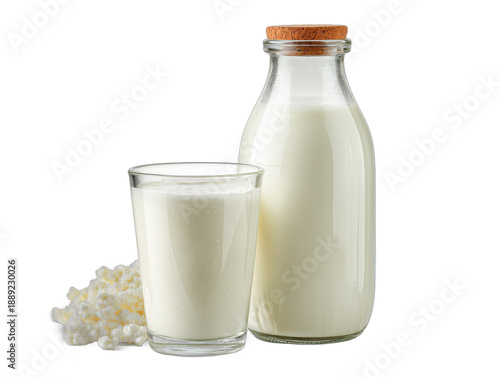 milch isolated on a transparent 