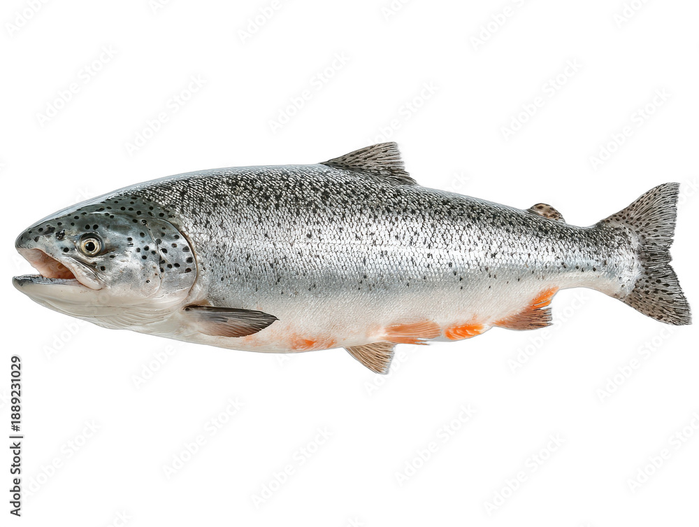 Obraz premium lachs isolated on a transparent 