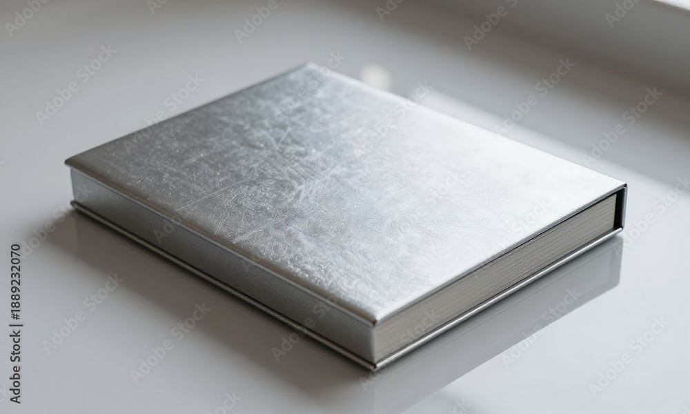 Fototapeta premium luxurious metallic surface takes center stage sleek background radiating air sophistication