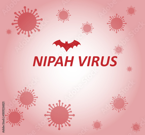 Nipah Virus (NiV) Outbreak and Infection Concept Vector