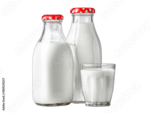 milch isolated on a transparent 