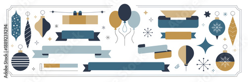 Holiday corporate party elements – Perfect for business greetings.