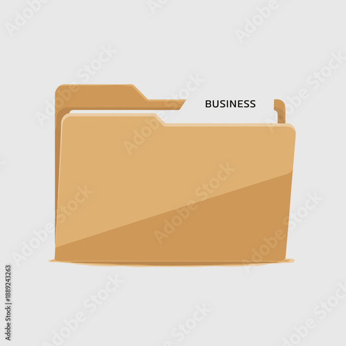 Manila file folder with labeling tab – Suitable for organizational blogs, office supply storefronts, or business archives.