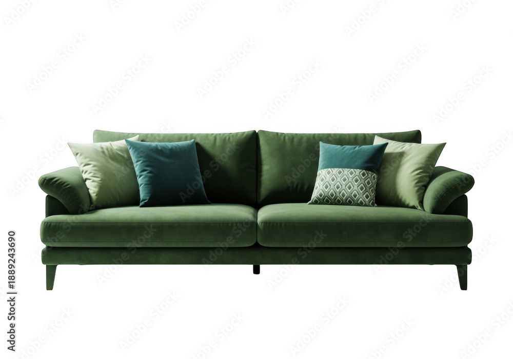 Fototapeta premium Sofa isolated on transparent background