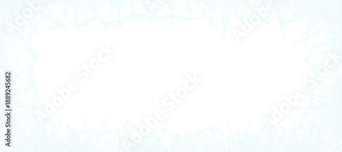 Canvas-taulu Winter frost crystals border frame with sharp icy textures isolated on checkered