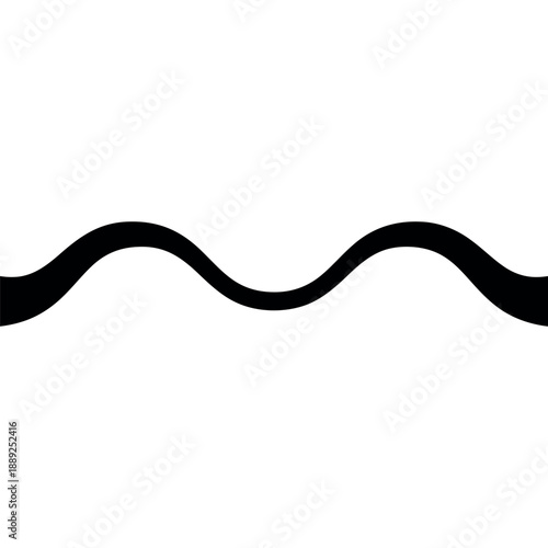 Sine Wave Icon for Physics Math Sound Frequency Signal Design