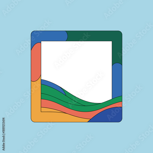 Free Download Square frame with floating inner gap – Ideal for modern photo borders, elegant frames, or minimalist layout. - GFXLoad