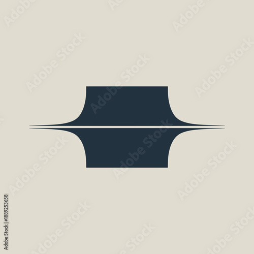 Horizontally stretched square vector – Ideal for abstract backgrounds, motion graphic elements, or experimental typography.