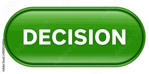 Green Decision Button for User Interface Design Elements