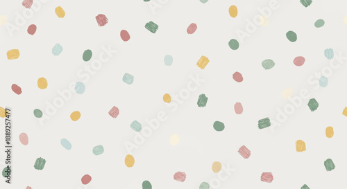 Abstract Pastel Confetti Dots Seamless Pattern Background