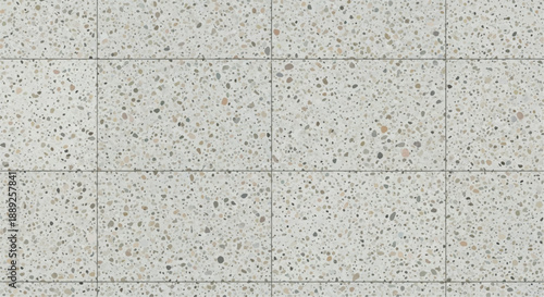Light Gray Terrazzo Tile Seamless Vector Texture Background