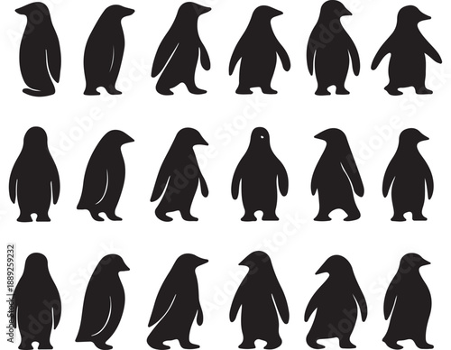 Penguin Silhouette Set