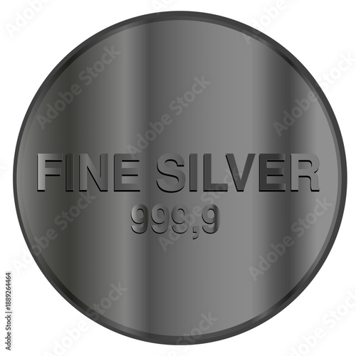 Pièce d'argent fin