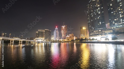 Wallpaper Mural amazing macau casino skyline at night Torontodigital.ca