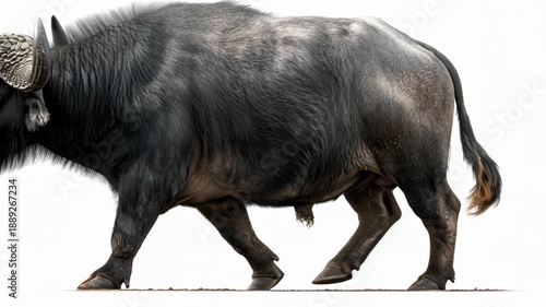 Majestic Cape Buffalo - A Powerful Wildlife Portrait in Motion.
