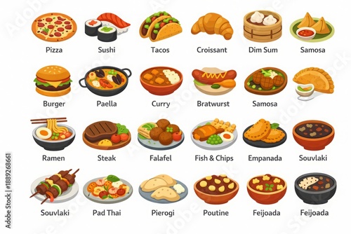 World Cuisine and International Food Icons